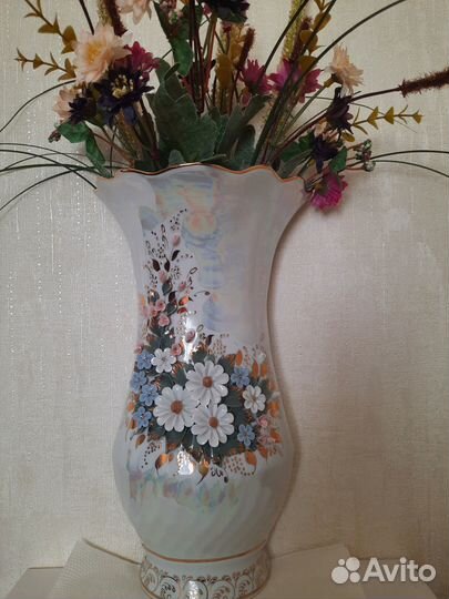 Кашпо настенное, ваза. Фарфор Кисловодск