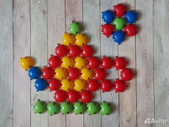 Набор 44шт. Пазлы-мозаика Stellar, d-6см