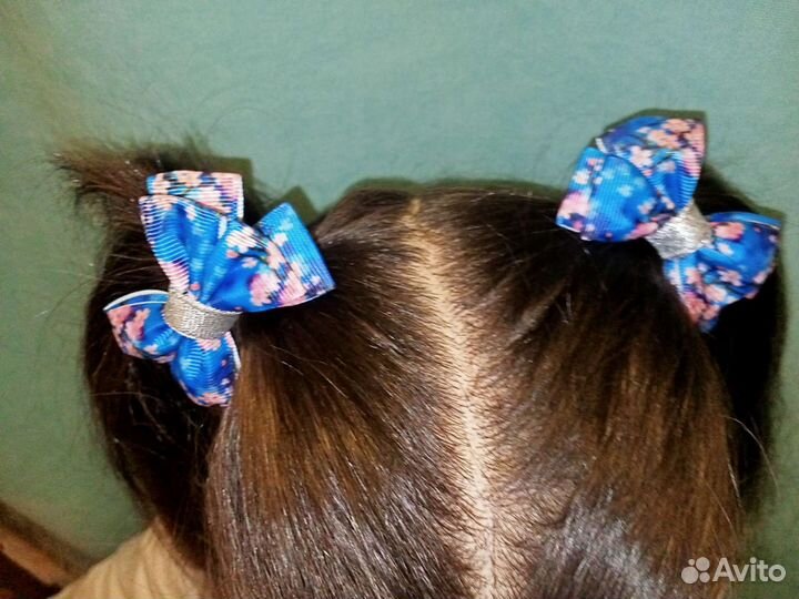 Набор красивых бантиков для волос ручной работы