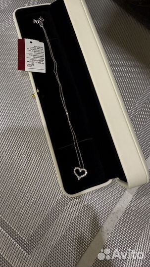 Колье с бриллиантами из белого золота