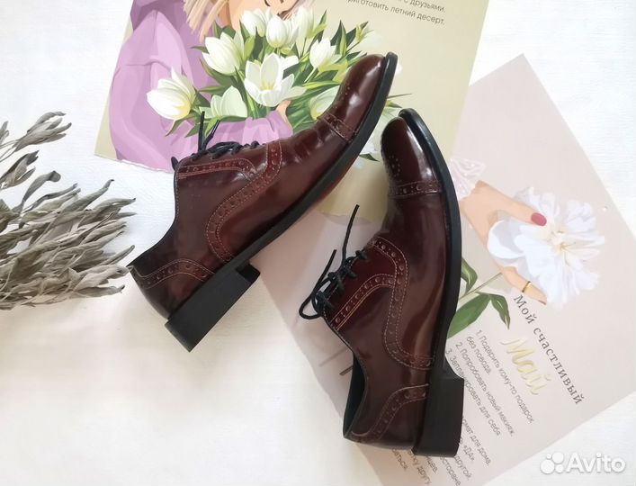 Туфли лаковые коричневые 35 размер My kids