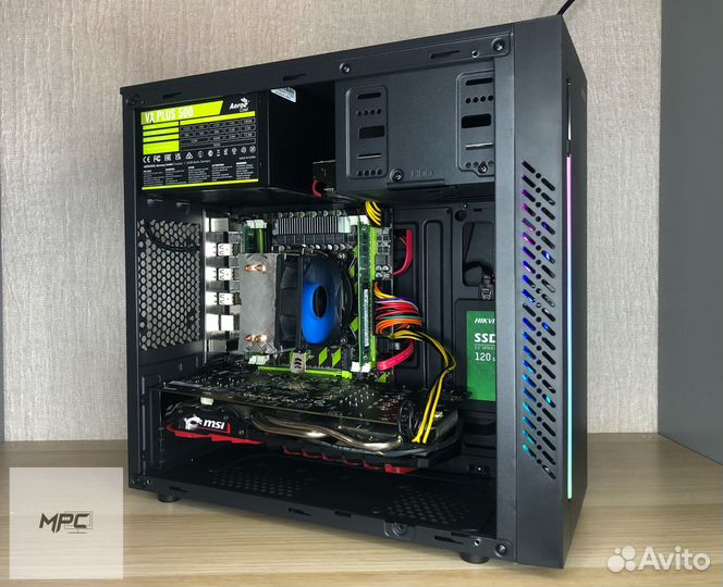 Игровой пк Intel e5 8 ядер RX 470 4гб озу:16 гб