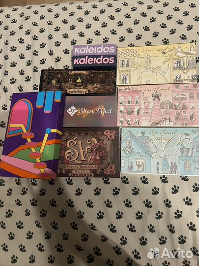 Палетки теней и помады