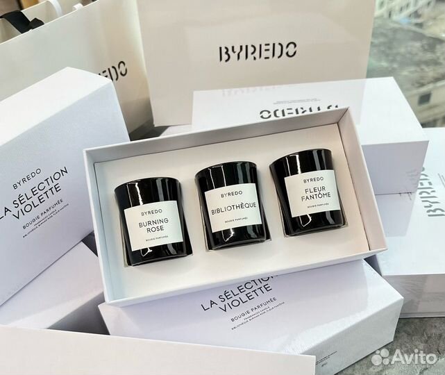 Набор парфюмерных свечей Byredo