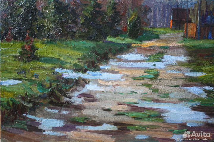 Картина маслом на холсте пейзаж