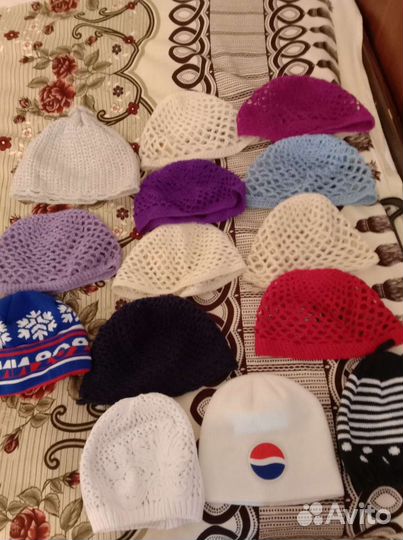 Шапка вязаная женская шерсть