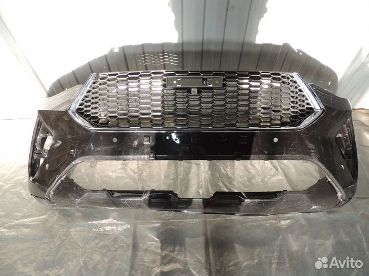 Передний бампер с решёткой Haval F7