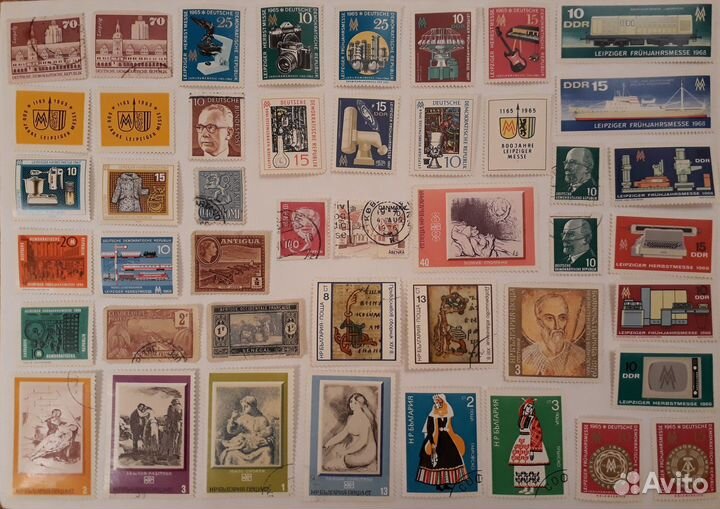Почтовые марки СССР, гдр, Польша, Болг-я, Юг-я итд
