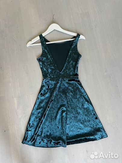 Платье hm женское xs велюр