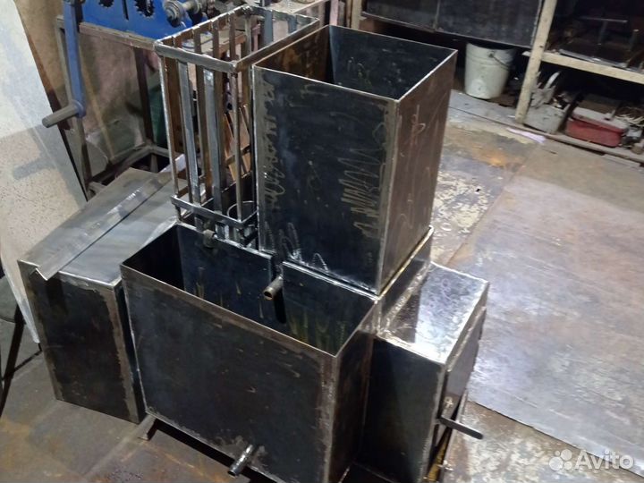 Печь для бани с баком