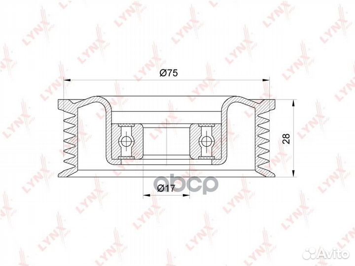 Ролик обводной приводного ремня mazda 3 / axela