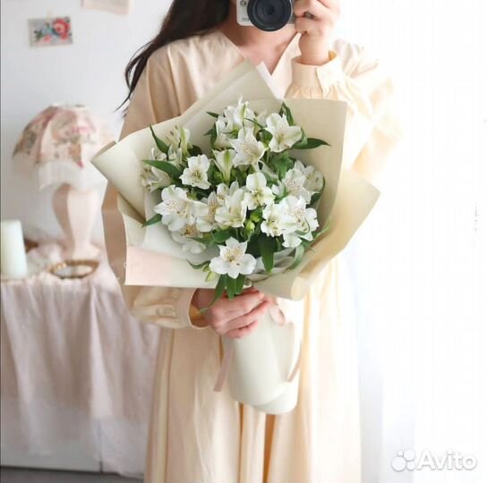 Красивые Букеты Свежих Альстромерий. Цветы