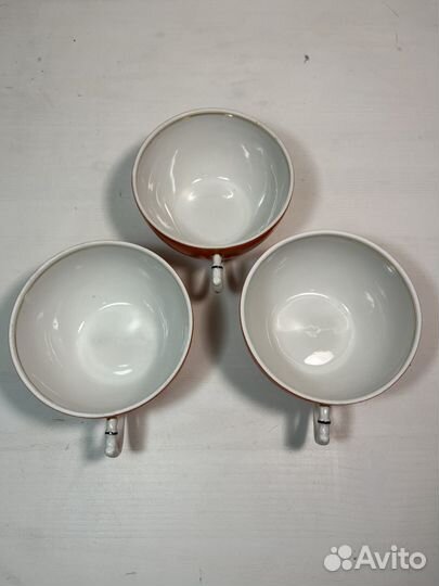 Чайные пары Тигровая лилия, Дулево, 1961 год