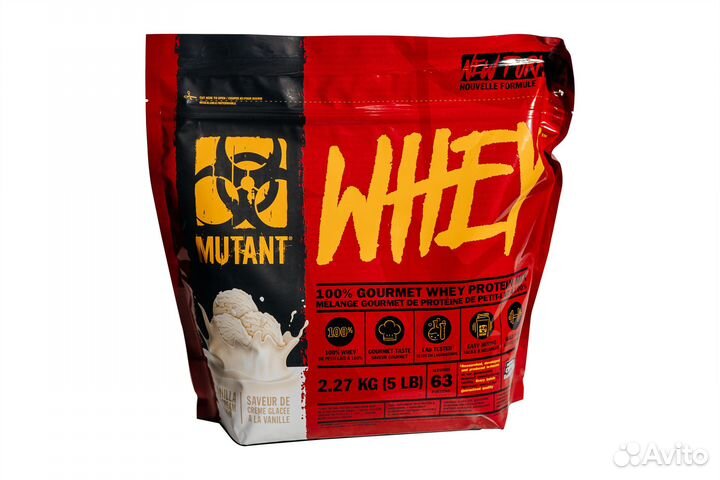 Сывороточный протеин Mutant Whey, 2270 г, ванильно