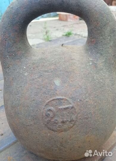 Гиря 2 пуда царская