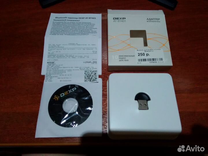 Bluetooth v4.0 для компьютера dexp AT-BT401