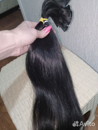 Натуральные волосы для наращивания 50 см