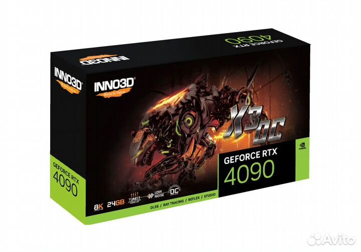 Видеокарта inno3D GeForce RTX 4090 X3 OC, 24 гб (N