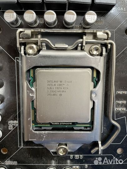 Процессор + материнка сокет 1156 Intel Core i5-660