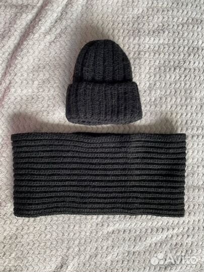 Шапка и снуд зимние