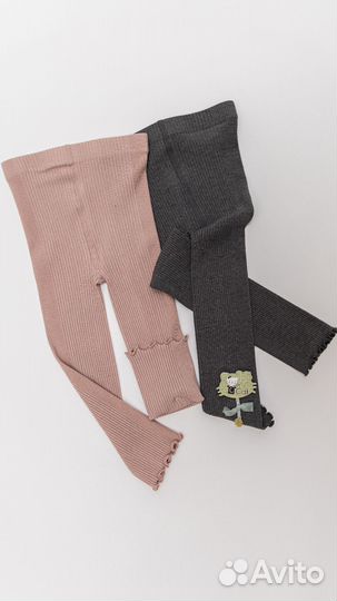 Лосины в рубчик детские