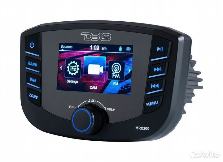 Морская магнитола MRX300, 3 зоны, DS18