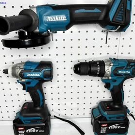 Набор Makita 3В1 Шуруповерт+ушм+Гайковерт350