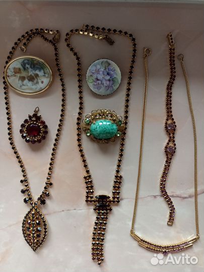 Винтажная чешская и европейская бижутерия