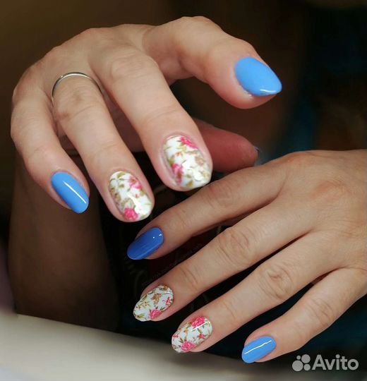 Комби Маникюр и покрытие гель лаком