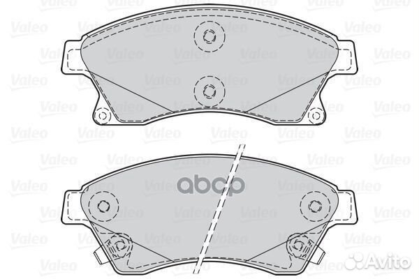Колодки тормозные дисковые перед 302130 Valeo