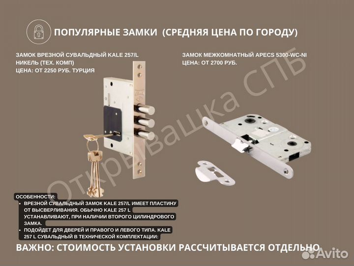 Взломщик замков/Замена замка на входной двери