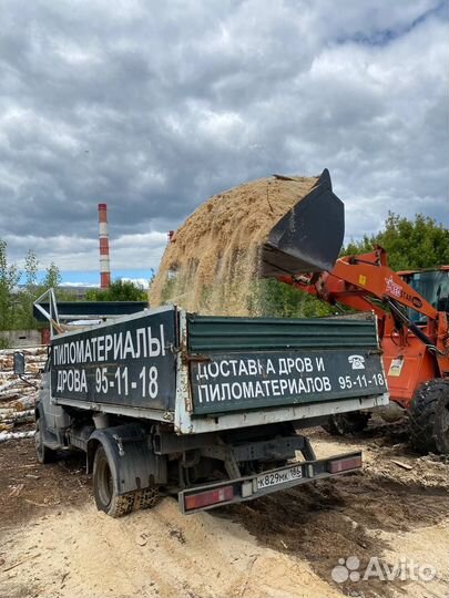 Опилки, стружка с доставкой самосвалом