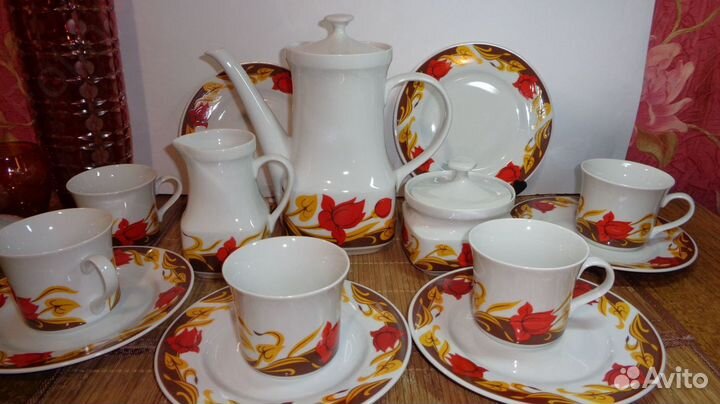 Сервизы ГДР Чехословакия Фарфор Винтаж