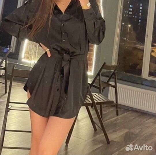 Платье рубашка 46