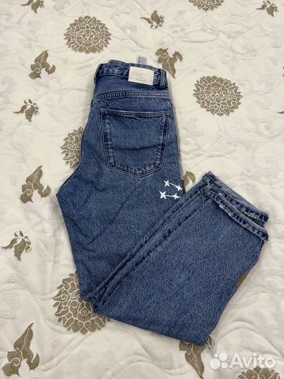 Джинсы bershka 26 плотная джинса