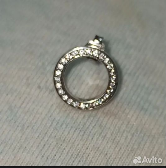Серьги пусеты серебро
