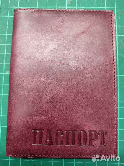 Обложка на паспорт, подарок натуральная кожа