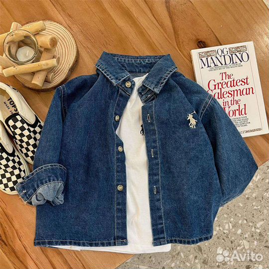 Джинсовая рубашка для мальчика