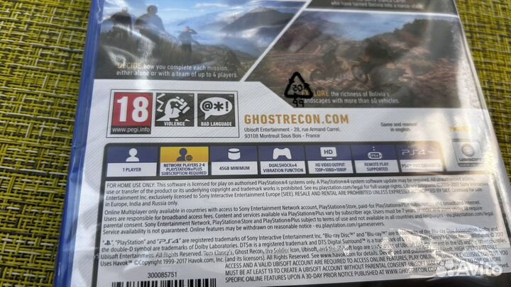 Tom Clancy’S Ghost Recon Wildlands ps4 Новый диск