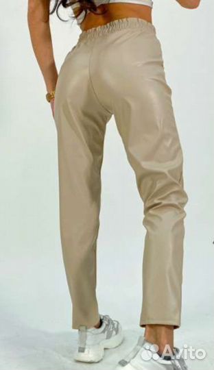 Брюки кожаные