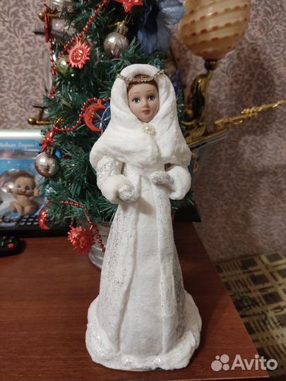 Снегурочка, ватная, ручная работа