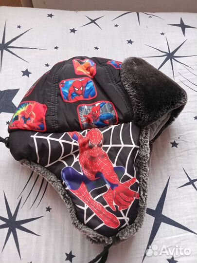 Шапка ушанка на мальчика 3-4года