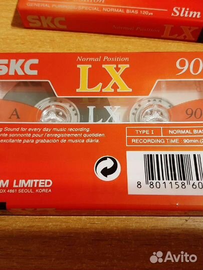 Новая аудиокассета SKC LX90