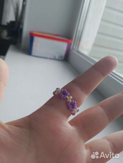 Кольцо из бисера