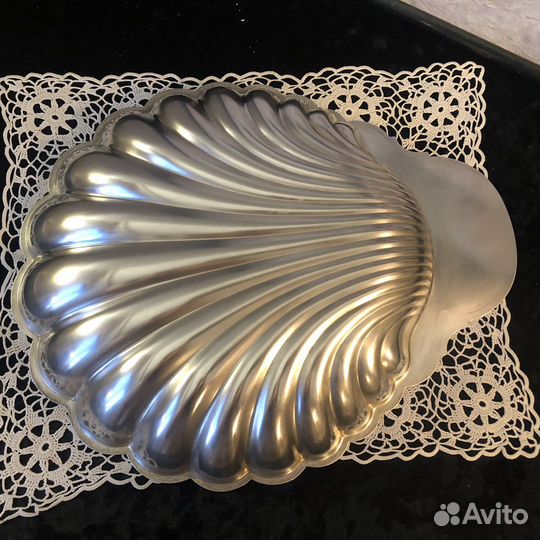 Посеребренное блюдо/икорница Christofle