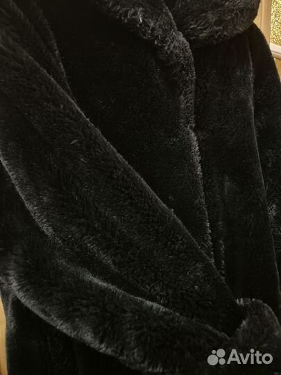 Шуба мутоновая с капюшоном