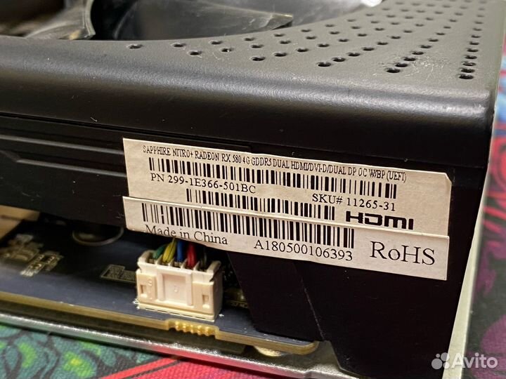 Видеокарта Sapphire AMD Radeon RX 580 nitro 4gb