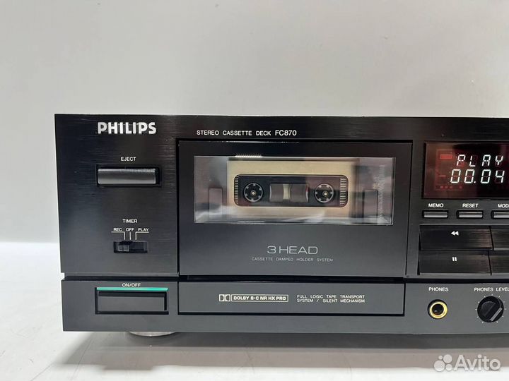 Philips FC 870 Трехголовая кассетная дека Japan