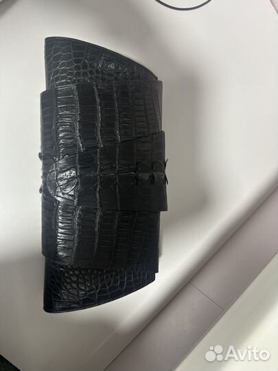Клатч, кожа крокодила