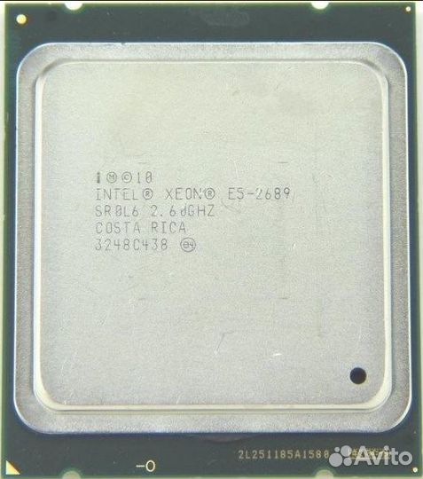 Процессор Intel Xeon E5-2689 8/16x2.6GHz (Boost 3